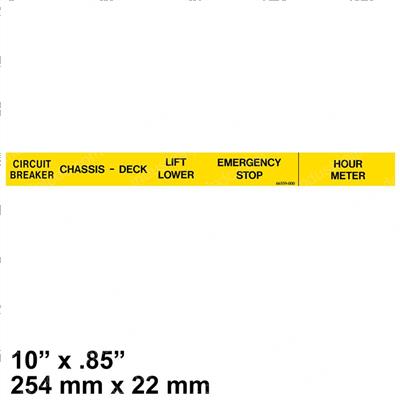 Picture of Decal - Chassis Controles