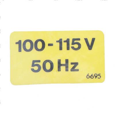 Picture of Decal 100-115v./50 Hz.
