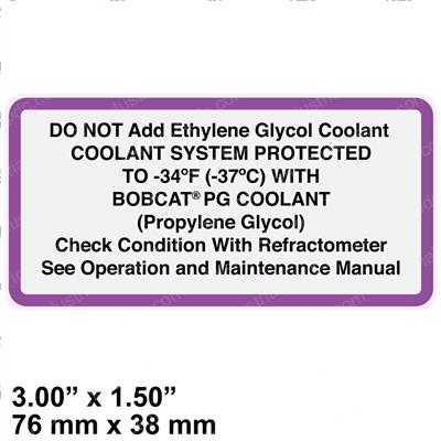 Picture of Decal- Do Not Add Ethylene Gly