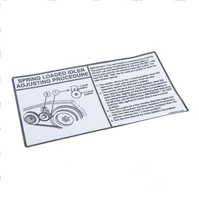 Picture of Decal - Spring Load Idler