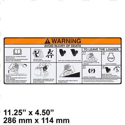 Picture of Decal - Warning