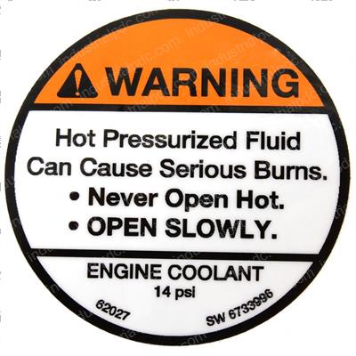 Picture of Decal- Warning