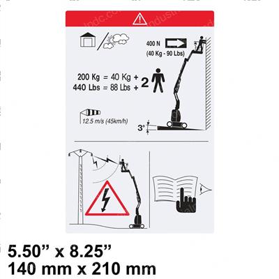 Picture of Decal- Side Force/Wind Rating
