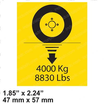 Picture of Decal - Wheel Load 4000kg