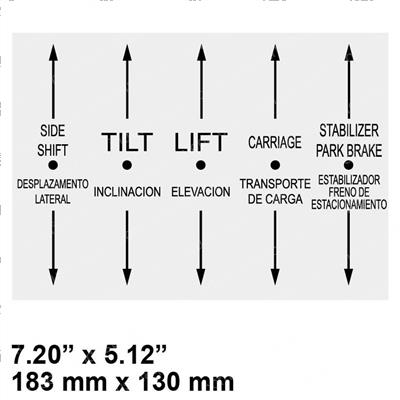 Picture of Decal 5 Spool English-Spanish