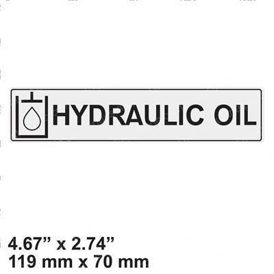 Picture of Decal - Hydraulic Oil