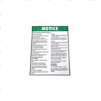 Picture of Decal Operating Inst Runabout