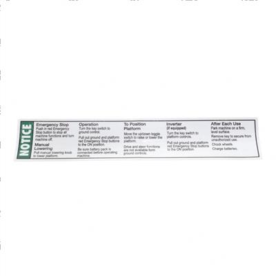 Picture of Decal Operating Inst Runabout