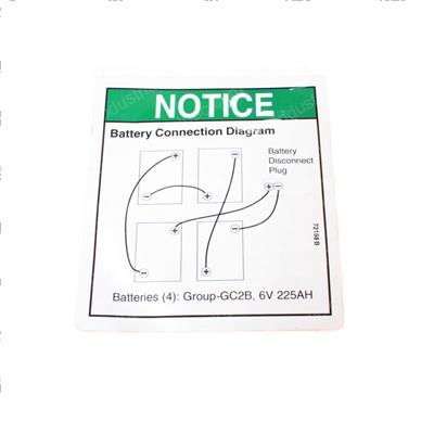Picture of Decal Battery Conn Diag Gr