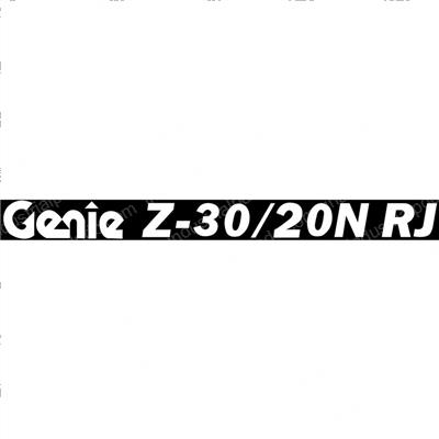 Picture of Decal Cosmetic Genie Z30/20nrj