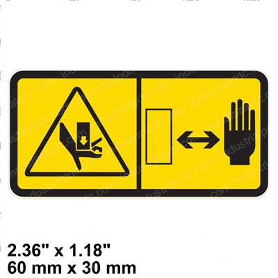 Picture of Decal - Warning Hand