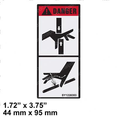 Picture of Decal - Danger Pinch  Point