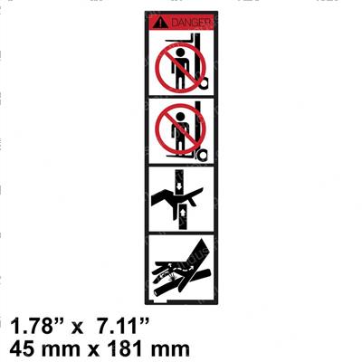 Picture of Decal - Forklift Hazard