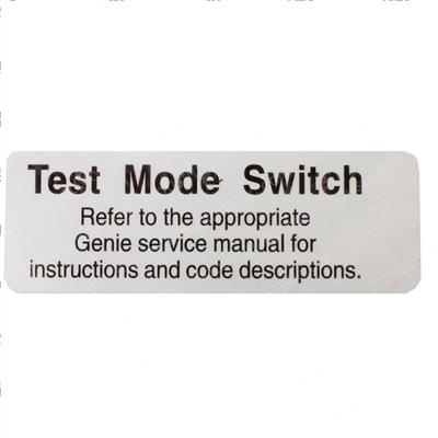 Picture of Decal Label Test Mode