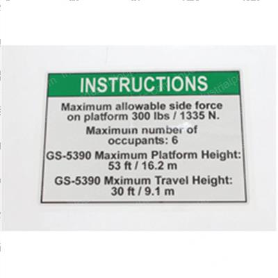 Picture of Decal Notice Side Force Ansi
