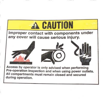 Picture of Decal Caution Component Contct