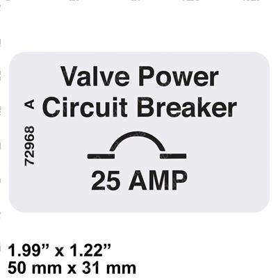 Picture of Decal Label 25a Cb