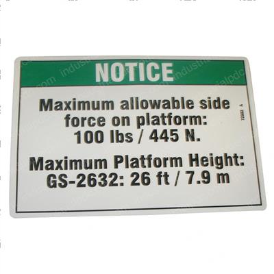 Picture of Decal Notice Side Frc 2632ansi