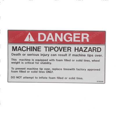 Picture of Decal - Tip Over Hazard