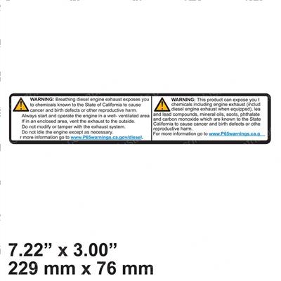 Picture of Decal Warning