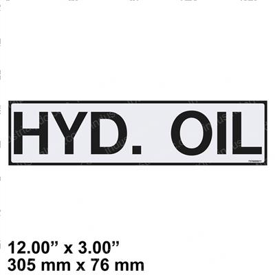Picture of Decal - Hyd. Oil