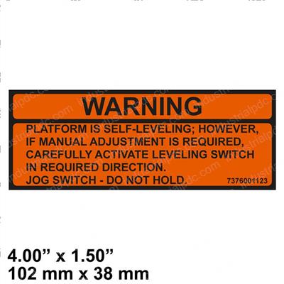 Picture of Decal - Warning