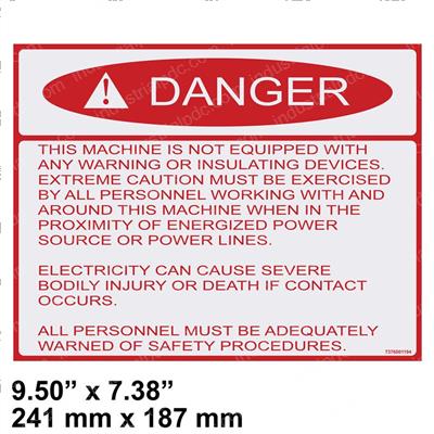 Picture of Decal - Danger Electric Shock