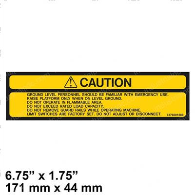 Picture of Decal - Caution