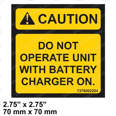 Picture of Decal - Caution Do Not Opperat