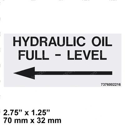 Picture of Decal - Hydraulic Oil Level