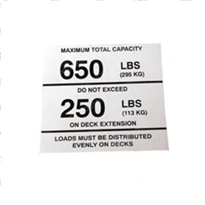 Picture of Decal - Capacity W/Extension