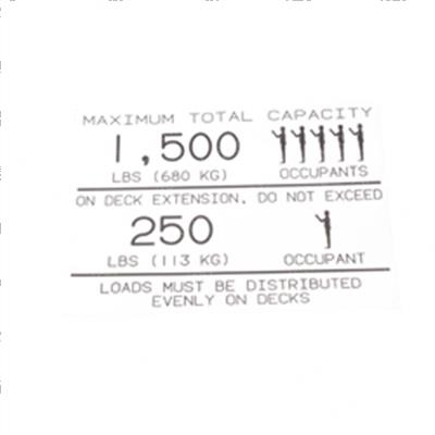 Picture of Decal - Capacity W/Extension