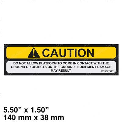 Picture of Decal - Caution Ground