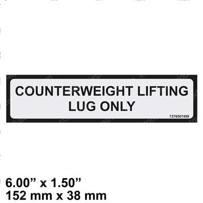 Picture of Decal Counterweight
