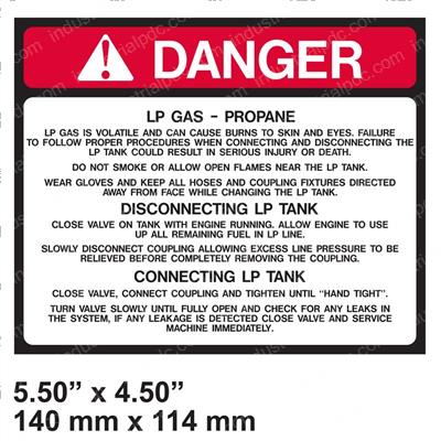 Picture of Decal - Danger Lp Gas