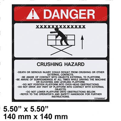 Picture of Decal - Danger Overhead Obstr