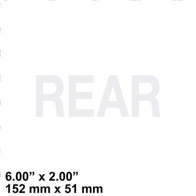 Picture of Decal - Rear English