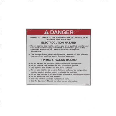 Picture of Decal - Elect/Trip Hazard