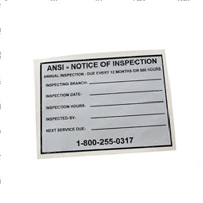 Picture of Ansi- Inspection Notice Decal