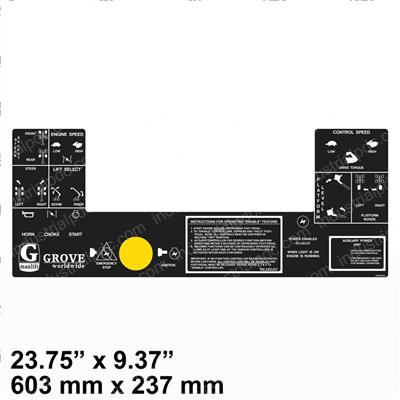 Picture of Decal - Upper Control Box