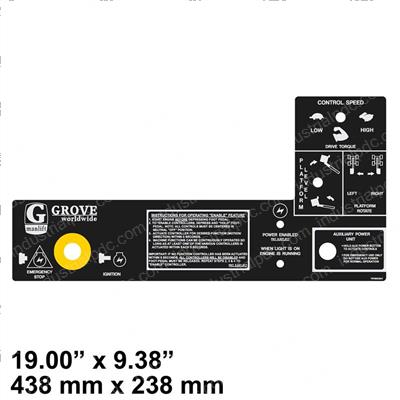 Picture of Decalupper Control Box Panel