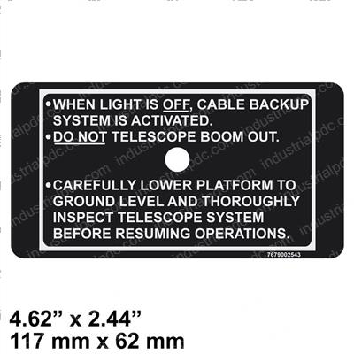Picture of Decal - Upper Control Box Pane