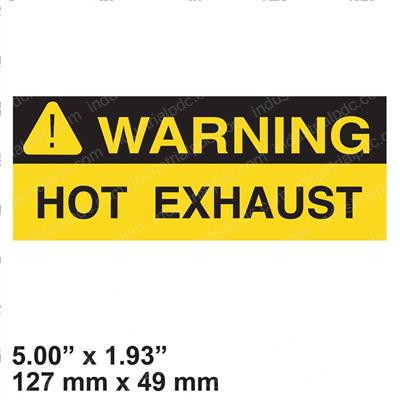 Picture of Decal - Warning Hot Exhaust