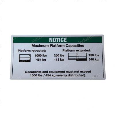 Picture of Decal Notice Max Cap 2646 Au