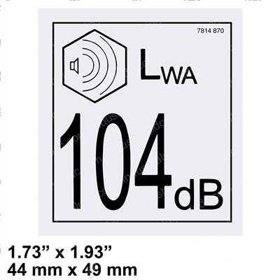 Picture of Decal - Decibel 104db