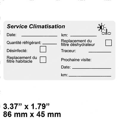 Picture of Decal - Service Climatisation