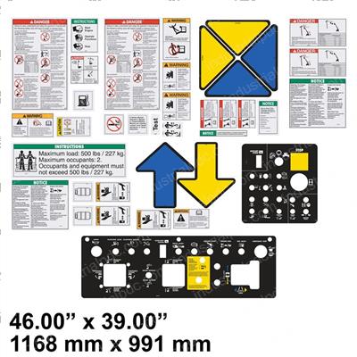 Picture of Decal Kit Sfty/Instrgasz45
