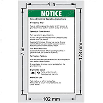 Picture of Decal - Grnd Control Operation