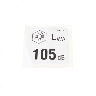 Picture of Decal Label 105 Db