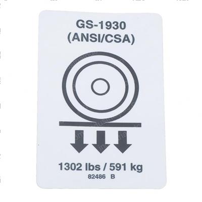Picture of Decal Label Wheel Load 1930